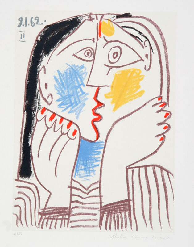 Pablo Picasso, ‘Tête Appuyée sur les Mains II, 1962’, 1979-1982, Print, Lithograph on Arches paper, RoGallery