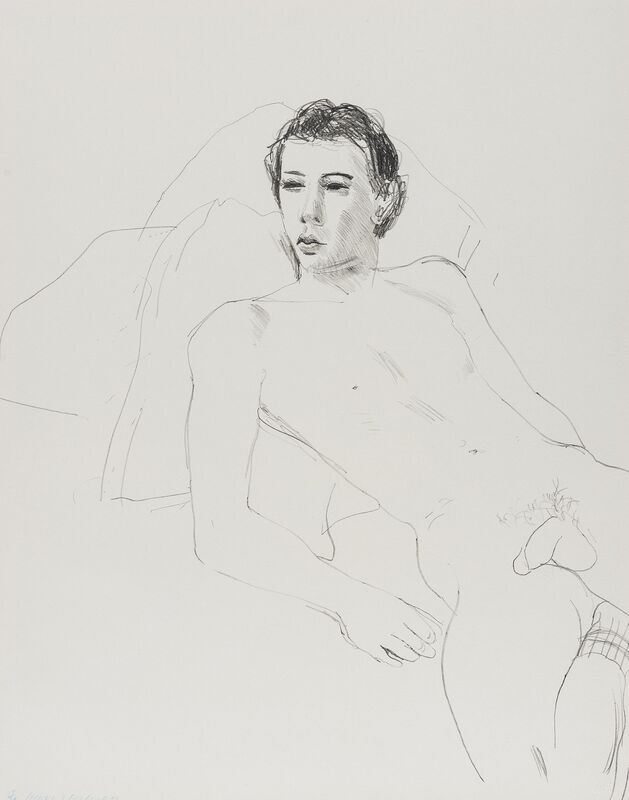 David Hockney, ‘Gregory Reclining (Tokyo 198)’, 1976, Print, Lithograph, Forum Auctions
