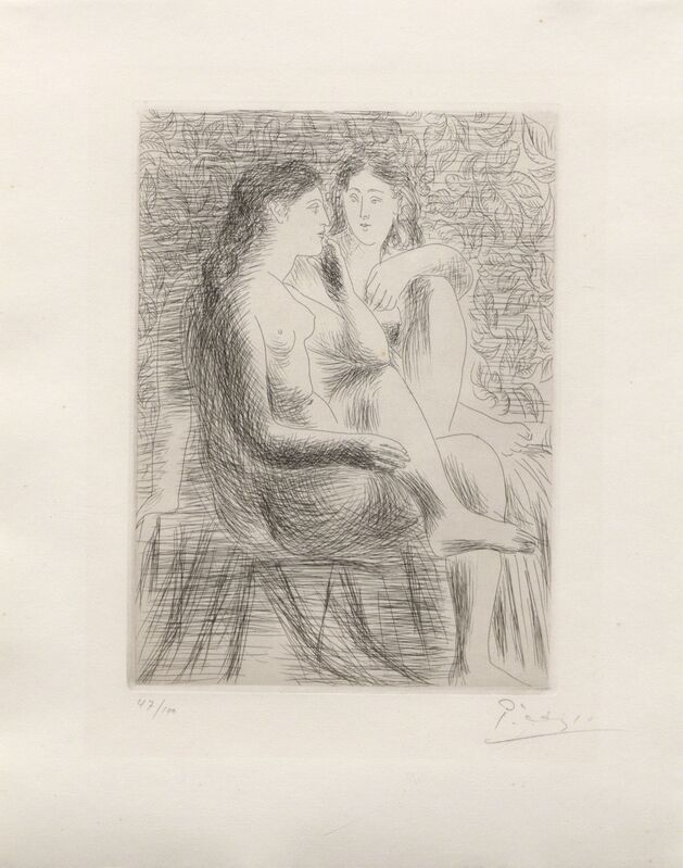 Pablo Picasso, ‘Deux Nus Assis’, 1930, Print, Etching, Heather James Fine Art Gallery Auction
