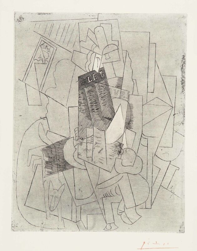 Pablo Picasso, ‘L'Homme au Chien (Rue Schœlcher)’, 1915, Print, Etching, on Arches paper, Christie's