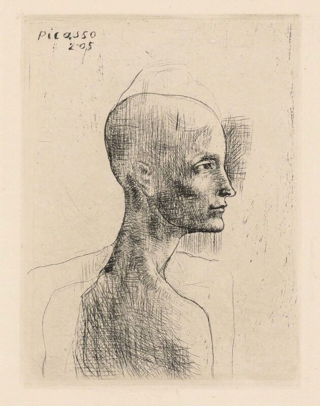 Pablo Picasso, ‘BUSTE D'HOMME (B. 4)’, 1905, Print, Drypoint, Doyle