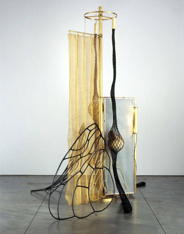 Tunga, ‘La Mouche’, 2007, Sculpture, Brass, cast aluminum, braided iron wires covered with nylon, epoxy resin, iron canvas galvanized with zinc, Luhring Augustine