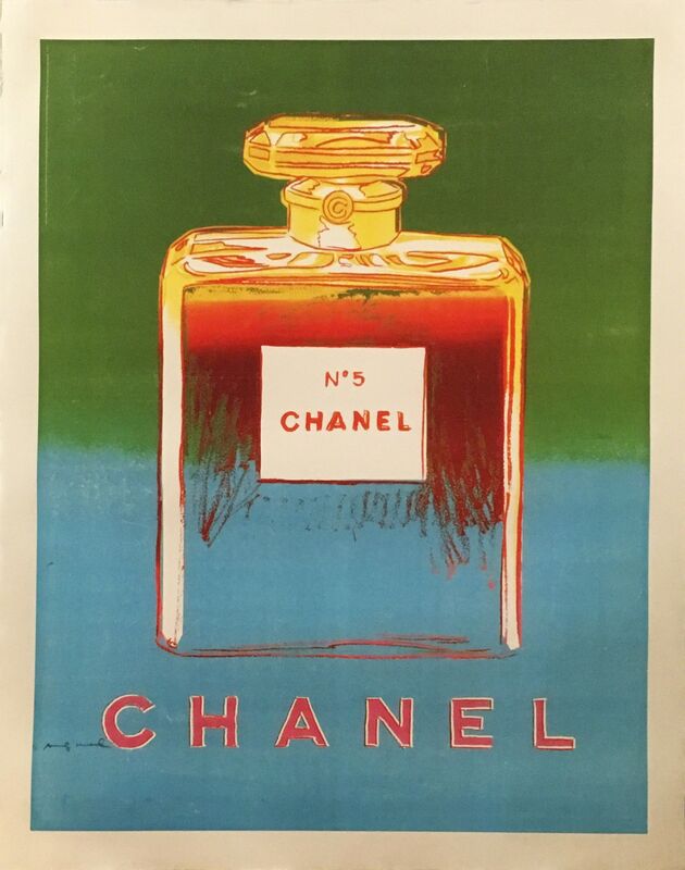 Andy Warhol, ‘Chanel No. 5 Advertising Campaign Poster’, 1997, Ephemera or Merchandise, Offset lithograph in colors affixed to linen canvas backing, Lot 180 Gallery