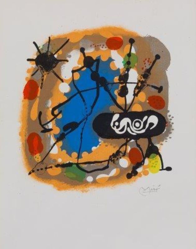 Joan Miró, ‘Atmosfera Miró [Mourlot 190]’, 1959, Print, Lithograph in colours on wove, Roseberys