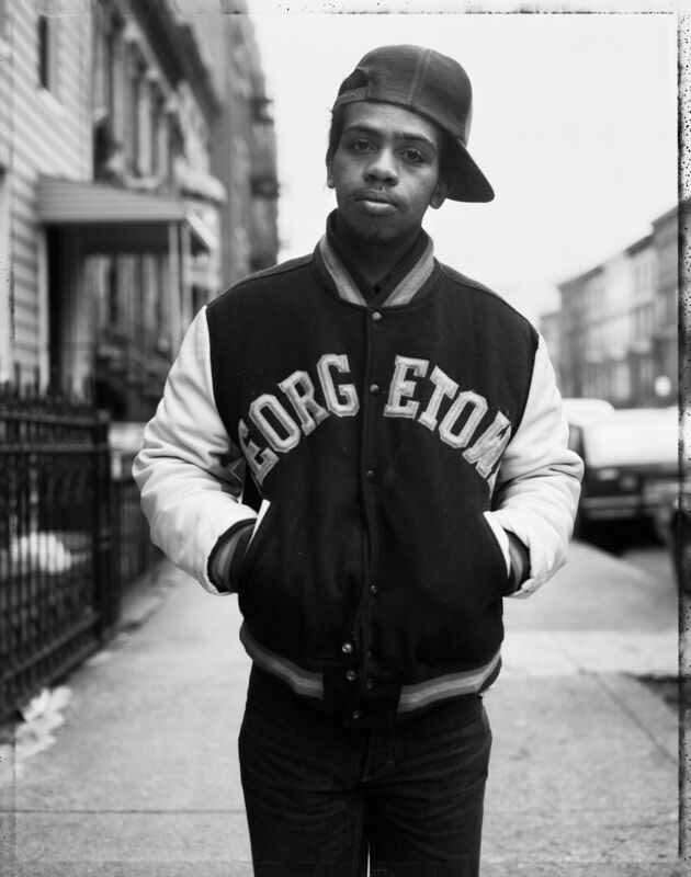 Dawoud Bey, ‘A Young Man Wearing a Georgetown Jacket’, Photography, Gelatin silver photograph, Aperture Foundation Benefit Auction