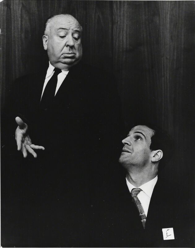 Philippe Halsman, ‘Alfred Hitchcock and Francois Truffaut’, 1962, Photography, Silver gelatin print, °CLAIRbyKahn Galerie