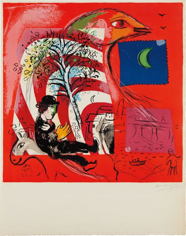 Marc Chagall, ‘L’Arc-en-ciel (The Rainbow)’, 1969, Print, Lithograph in colors, on Arches paper, with full margins, Phillips