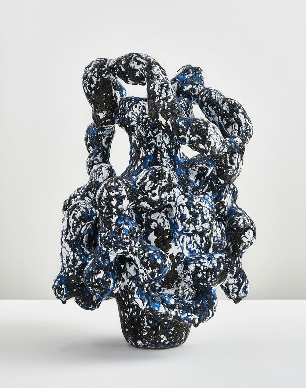 Morten Løbner Espersen, ‘Horror Vacui (Blue/Matte Black)’, 2014, Design/Decorative Art, Stoneware, Jason Jacques Gallery