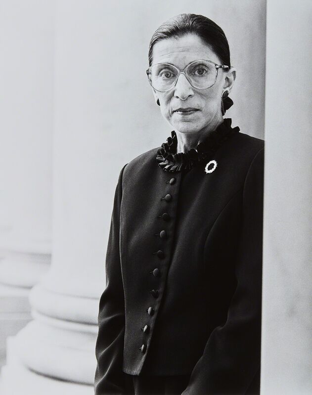Michael O'Neill, ‘Ruth Bader Ginsburg, Supreme Court, D.C., November 1’, 1998, Photography, Gelatin silver print., Phillips