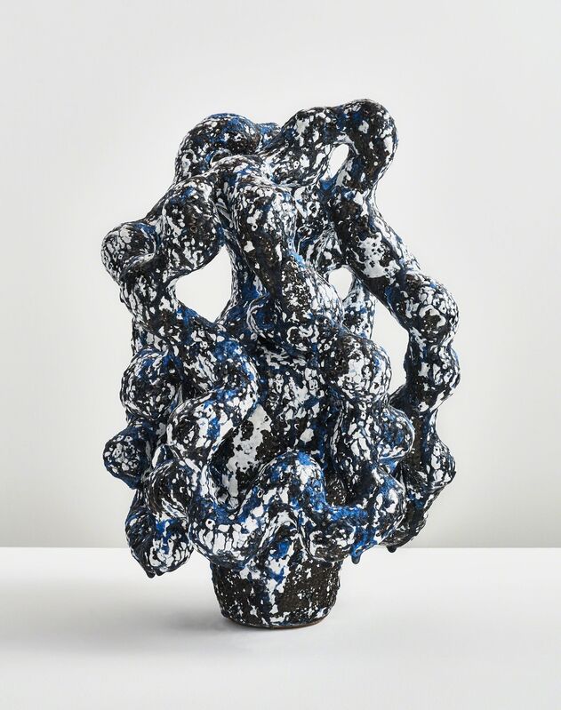 Morten Løbner Espersen, ‘Horror Vacui (Blue/Matte Black)’, 2014, Design/Decorative Art, Stoneware, Jason Jacques Gallery