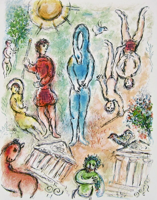 Marc Chagall, ‘“In Hell,” from L'Odyssée (Mourlot 749-830; Cramer 96)’, 1989, Ephemera or Merchandise, Offset lithograph on Fabriano wove paper, Art Commerce