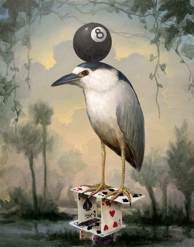 Kevin Sloan, ‘Eight Ball Fascinator’, 2019, Painting, Acrylic on canvas, Clark Gallery