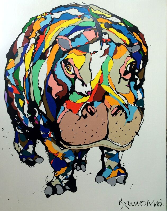Ryuma Imai, ‘Hippo’, 2014, Mixed Media, Acrylic on enamel, Heis Gallery