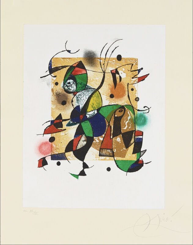 Joan Miró, ‘Gaudi XVI’, 1972, Print, Etching, Christopher-Clark Fine Art