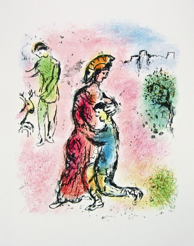 Marc Chagall, ‘“Ulysses Makes Himself Known,” from L'Odyssée (Mourlot 749-830; Cramer 96)’, 1989, Ephemera or Merchandise, Offset lithograph on Fabriano wove paper, Art Commerce
