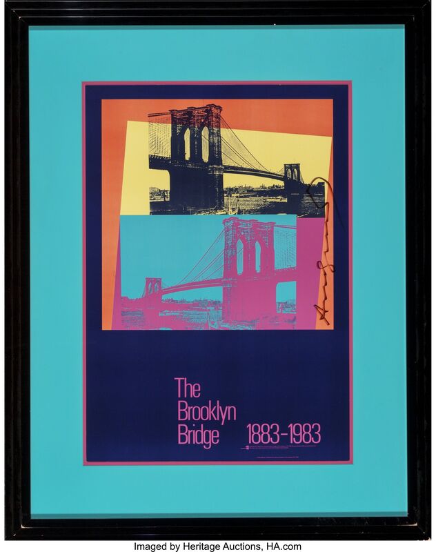 Andy Warhol, ‘The Brooklyn Bridge Poster’, 1983, Print, Screenprint in colors on paper, Heritage Auctions