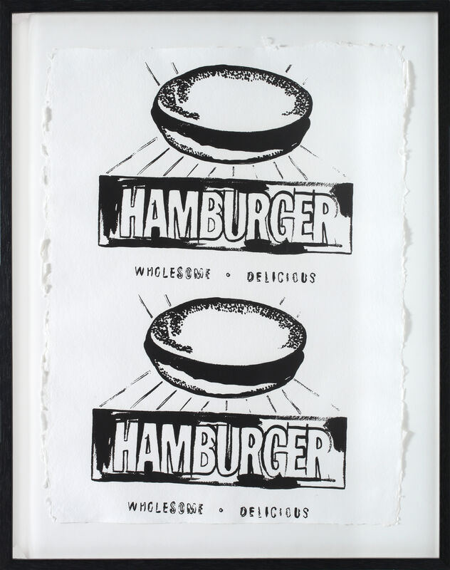 Andy Warhol, ‘Hamburger’, 1986, Painting, Screenprint on HMP paper, The Columns Gallery