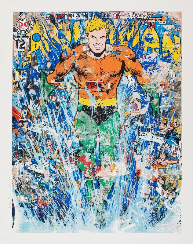 Mr. Brainwash, ‘Aquaman (First Edition)’, 2018, Print, Screenprint in colors on archival paper, Heritage Auctions