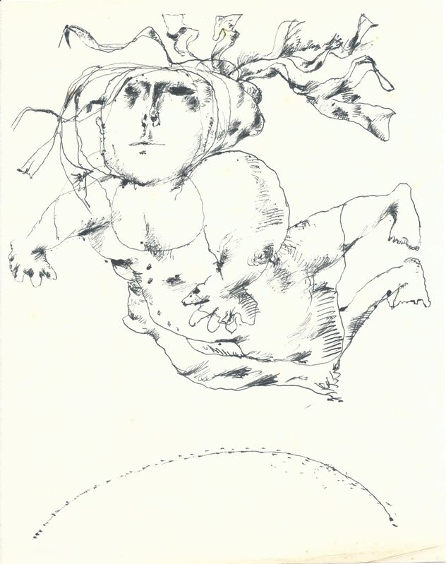 Cornelis Zitman, ‘Untitled’, ca. 1970, Drawing, Collage or other Work on Paper, Pen on paper, Esculturas Etc Gallery