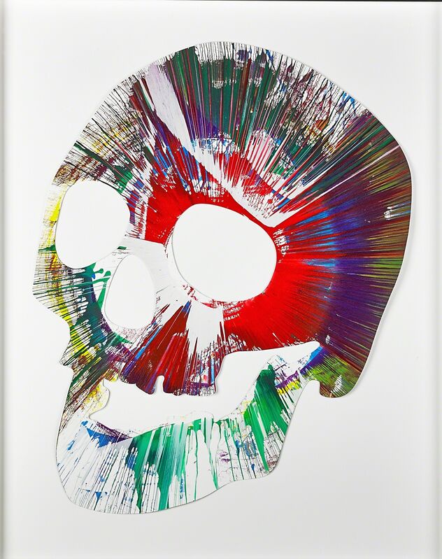 Damien Hirst, ‘Skull Spin Painting’, 2009, Drawing, Collage or other Work on Paper, Acrylic on paper, Opera Gallery
