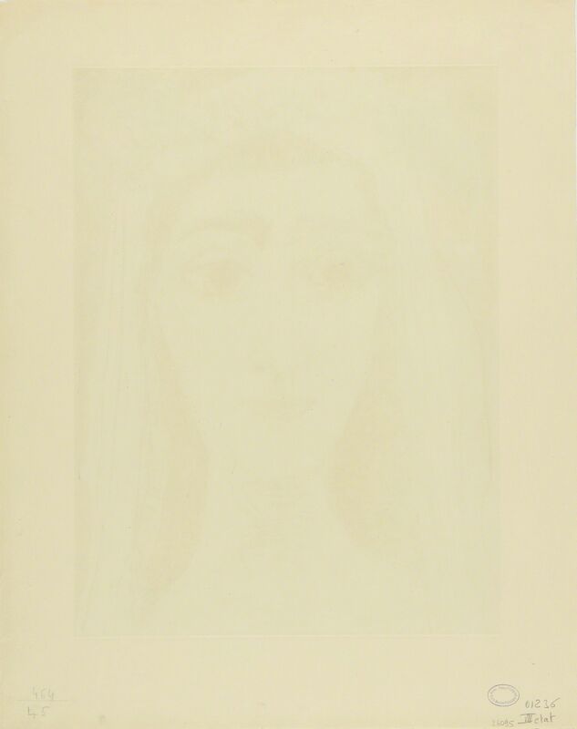 Pablo Picasso, ‘Jacqueline en mariée, de face. I (Ba. 1089)’, 1961, Print, Aquatint, scraper, drypoint and engraving, Sotheby's