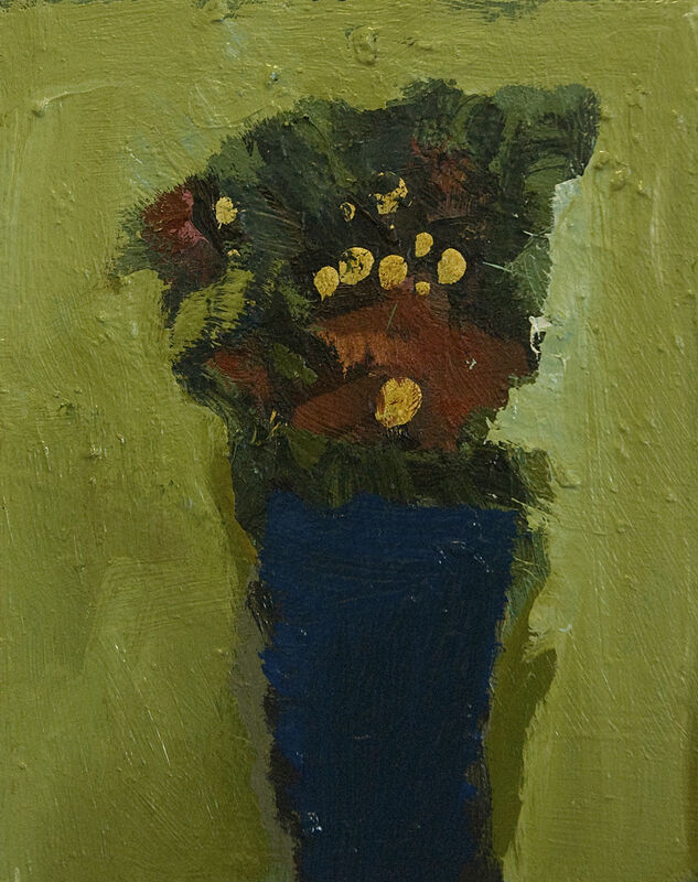 Jennifer Hornyak, ‘Flowers with Royal Blue vase’, 2016, Painting, Oil on canvas, Wallace Galleries