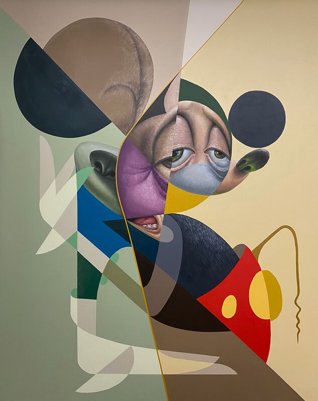 Belin, ‘Mickey Confinament’, 2020, Painting, Oil on canvas, AURUM GALLERY