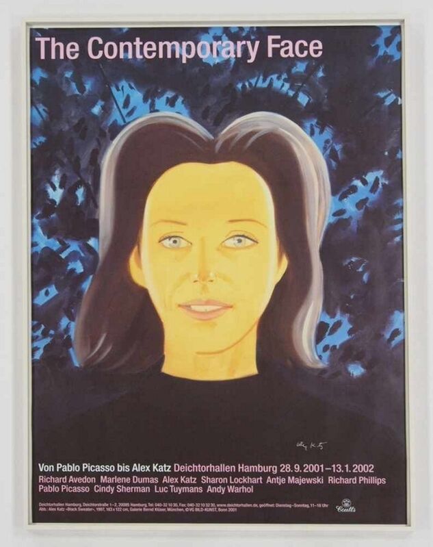 Alex Katz, ‘Study for Black Sweater (Small Painting)’, 1997, Painting, Wooden Boards, Frank Fluegel Gallery