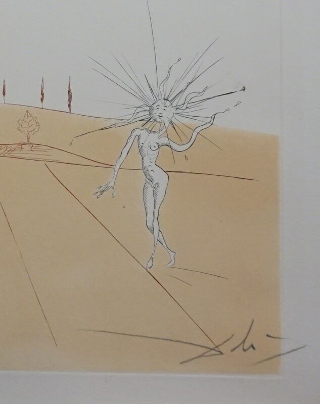 Salvador Dalí, ‘Neuf Paysages Paysage avec Figures-Soleil from Sun’, 1980, Print, Etching, Fine Art Acquisitions Dali 