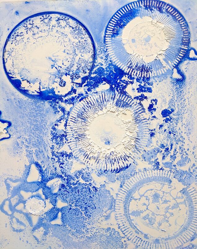 Ellen Hackl Fagan, ‘Seeking the Sound of Cobalt Blue_Blue Pinwheels’, 2020, Print, Museum Quality Archival Pigment Print on 100% rag textured pape, Ground Floor Gallery