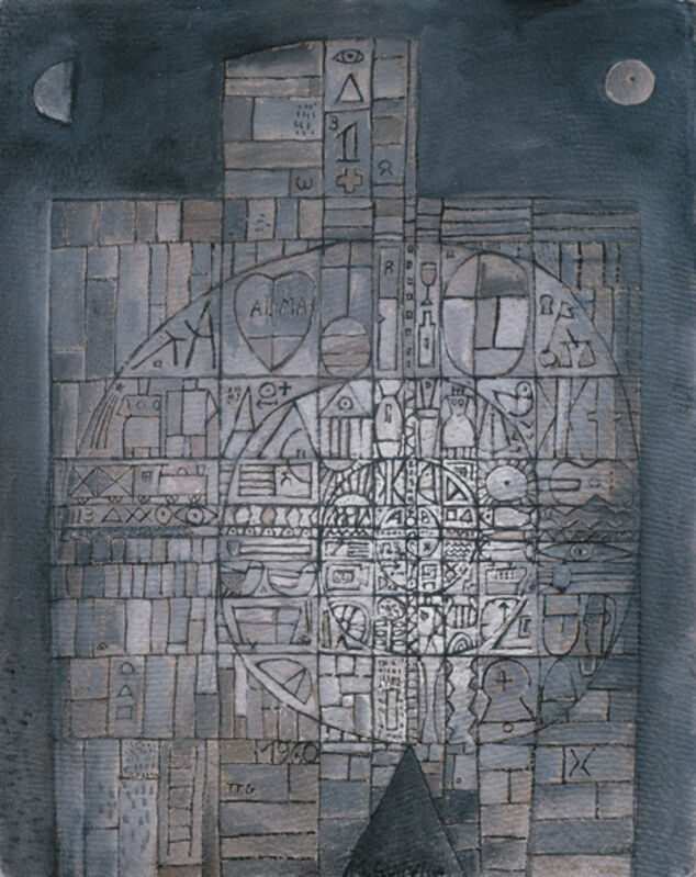 José Gurvich, ‘Hombre constructivo en Espiral’, 1960, Painting, Oil on cardboard, Museo Gurvich