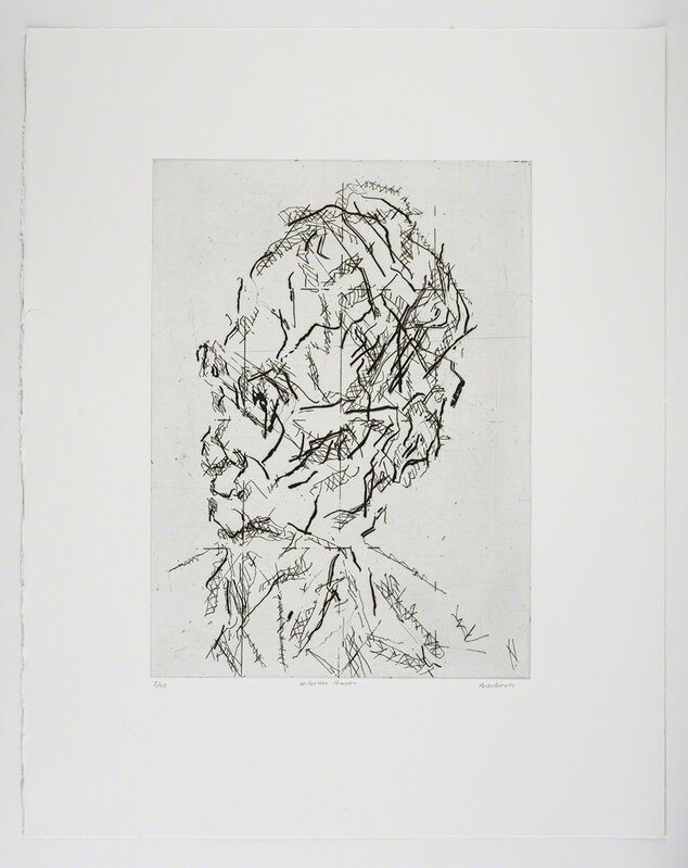 Frank Auerbach, ‘William Feaver’, 2007, Print, Etching, Marlborough London