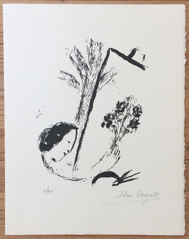 Marc Chagall, ‘Le Bouquet à la Main’, 1957, Print, Lithograph, Kwiat Art