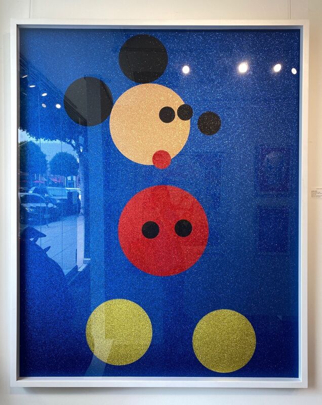 Damien Hirst, ‘Mickey (Blue Glitter) Large’, 2016, Print, Screenprint in colors with glitter on heavy wove paper, Fine Art Mia