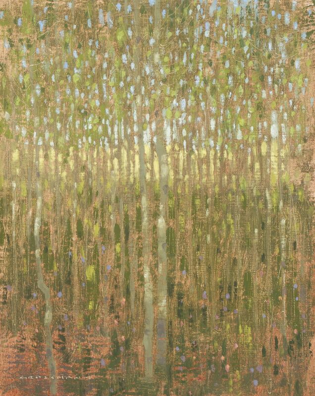 David Grossmann, ‘Morning Light Inside the Aspen Grove’, 2015, Painting, Oil, Gallery 1261