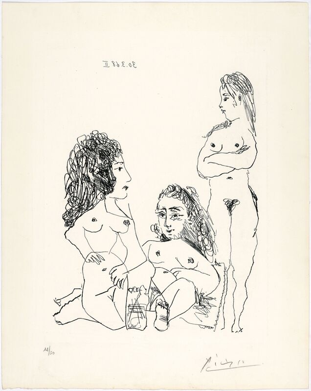 Pablo Picasso, ‘Trois femmes’, 1968, Print, Etching, Koller Auctions