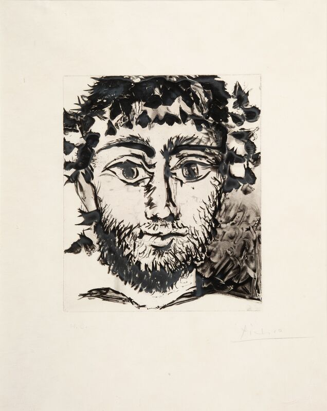Pablo Picasso, ‘Tête de Faune’, 1958, Print, Soft ground etching and aquatint on japon nacré paper, Heritage Auctions