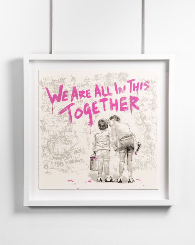 Mr. Brainwash, ‘We Are in This Together (fuchsia)’, 2020, Other, Silkscreen on paper, S16 Gallery