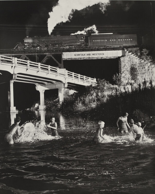 O. Winston Link, ‘Hawksbill Creek Swimming Hole, Luray, Virginia’, 1956, Photography, Gelatin silver print; printed later, Howard Greenberg Gallery