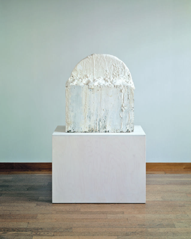 Cy Twombly, ‘Untitled’, 1985, Sculpture, Wood, plaster, nails, glue, white and gray color, iron ring, Kunstmuseum Basel