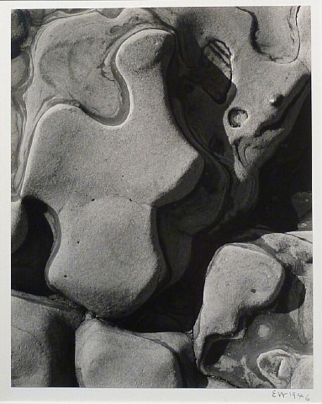 Edward Weston, ‘Eroded Rock, Point Lobos (Sandstone Erosion)’, 1946, Photography, Vintage gelatin silver print, Weston Gallery