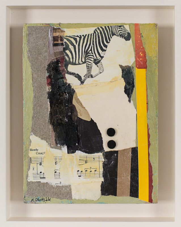 Maureen Chatfield, ‘Zebra’, 2015, Drawing, Collage or other Work on Paper, Mixed media collage, Rosenberg & Co. 
