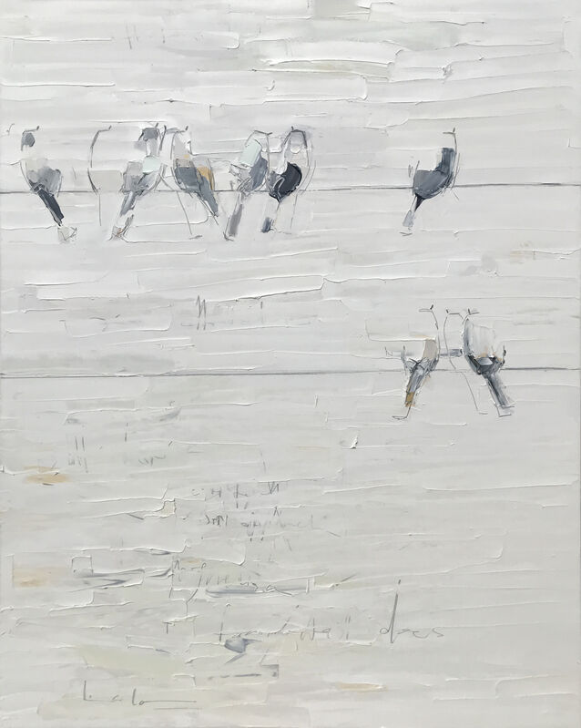 Lisa Lala, ‘Magnetism’, 2020, Painting, Oil and graphite on canvas, Muriel Guépin Gallery