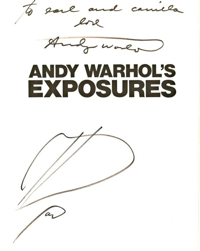 Andy Warhol, ‘To Earl and Camilla, Love Andy Warhol’, 1979, Drawing, Collage or other Work on Paper, Original Heart Drawing held in book with unique dedication to Earl and Camilla McGrath (Signed Twice by Andy Warhol), Alpha 137 Gallery