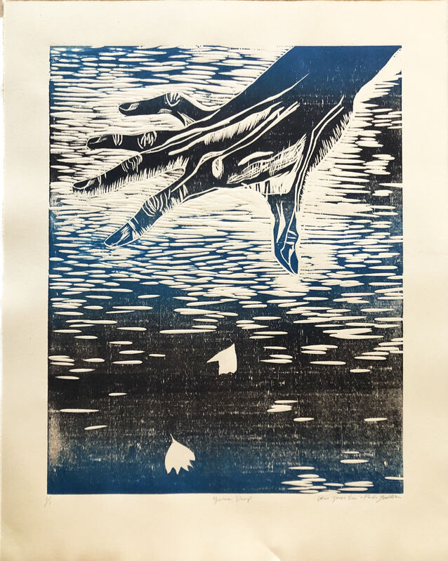 iris yirei hu, ‘Yucca Drop’, 2020, Print, Woodblock print, Los Angeles Contemporary Exhibitions (LACE) Benefit Auction