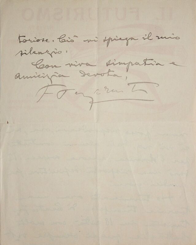 Giacomo Balla, ‘Il Futurismo (2)’, 1915-1923, Print, Lithograph on Paper, Handwritten Text, Studio Mariani Gallery