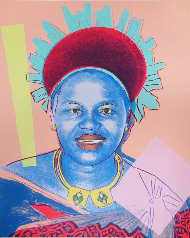Andy Warhol, ‘Reigning Queens: Queen Ntombi Twala of Swaziland’, 1985, Print, Unique Screenprint, Hamilton-Selway Fine Art