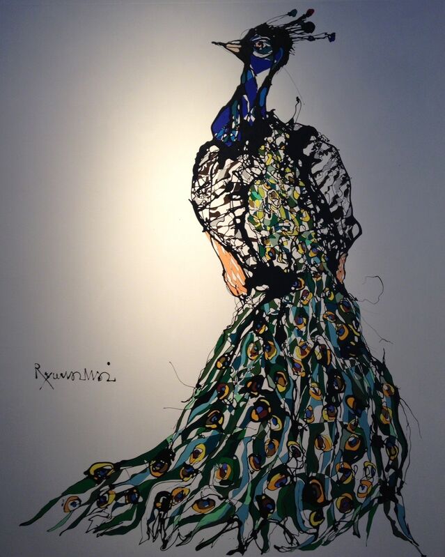 Ryuma Imai, ‘Peacock’, 2013, Mixed Media, Acrylic on enamel, Heis Gallery