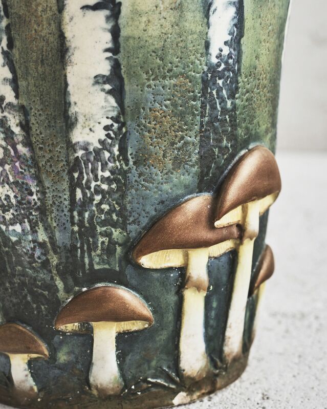 Paul Dachsel, ‘Mushroom Forest Vase’, 1904-1910, Design/Decorative Art, Hard earthenware, Jason Jacques Gallery