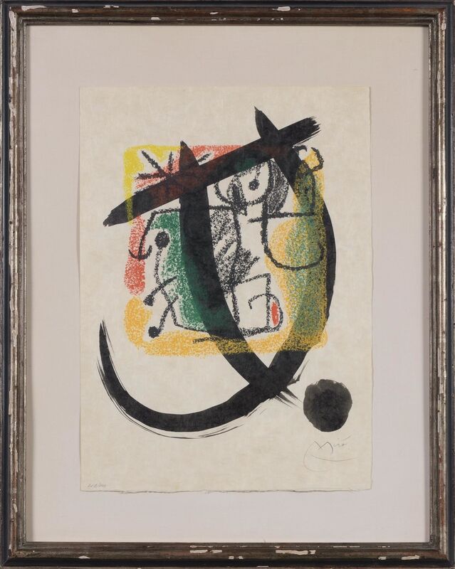Joan Miró, ‘Les Essències De La Terra (Mourlot 576; See Cramer Books 123)’, 1968, Print, Brush and ink under color lithograph on japon nacré paper, Doyle